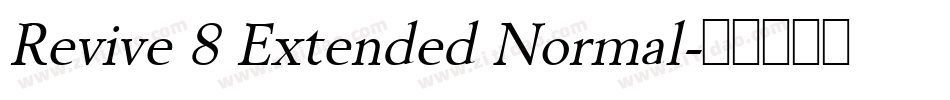 Revive 8 Extended Normal字体转换